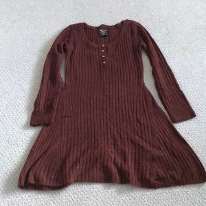 Abercrombie & Fitch Dark Purple Mini Sweater Dress